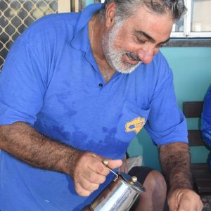 Pete the Barissta at Basille Island