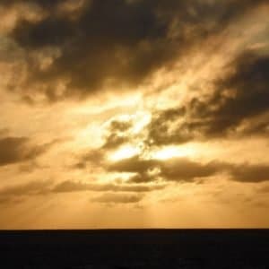 Sunrise at the Abrolhos Islands
