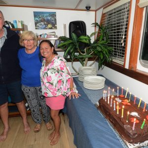 Birthday & Anniversay celebration onboard the Eco Abrolhos