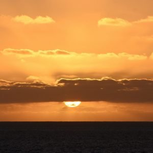 Sunset over the Indian Ocean in the Abrolhos Islands