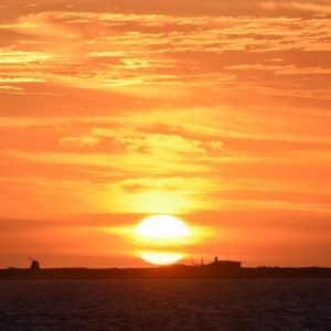 Sunset at the Abrolhos Islands