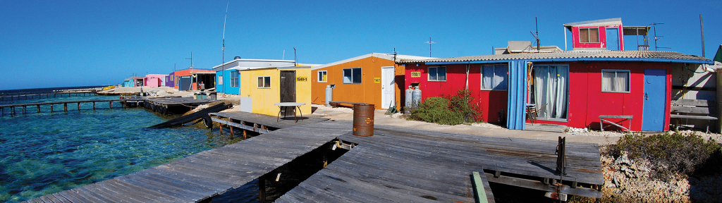 a group of fishing camps
