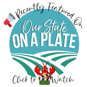 Recently Featured Logo on Our State On A Plate with link to Episode