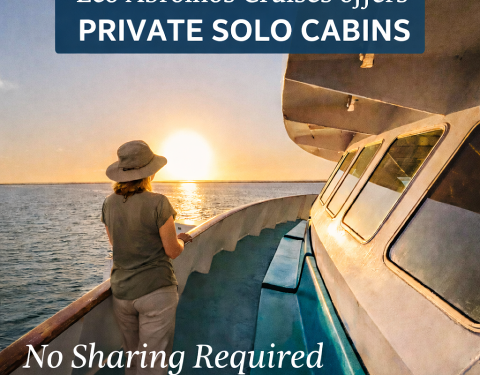 Image advertising Eco Abrolhos Cruises has Solo Cabins